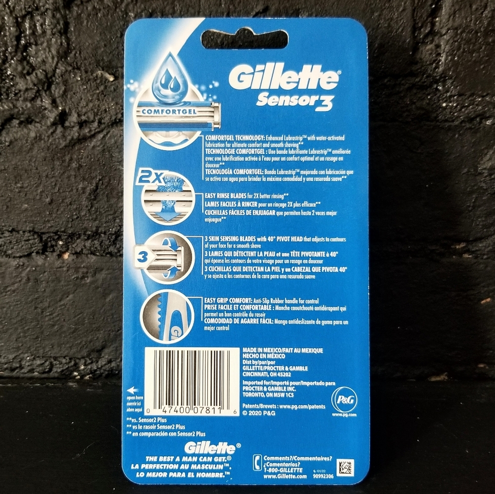🔥4/$20🔥Gillette Sensor3 Pack - Picture 2 of 2